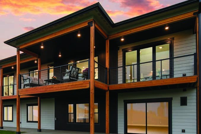 LP SmartSide lap at sunset — product photography courtesy of LP Building Solutions