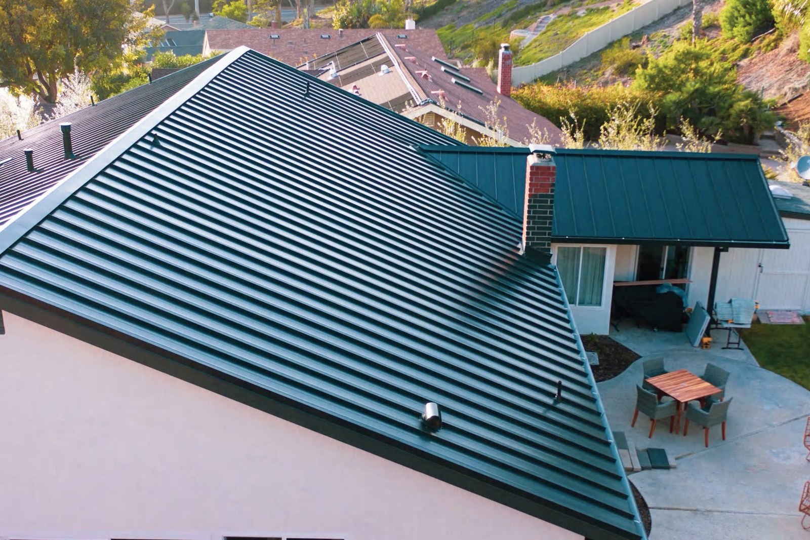 Nu-Ray ribbed panel roof — product photography courtesy of Nu-Ray Metals
