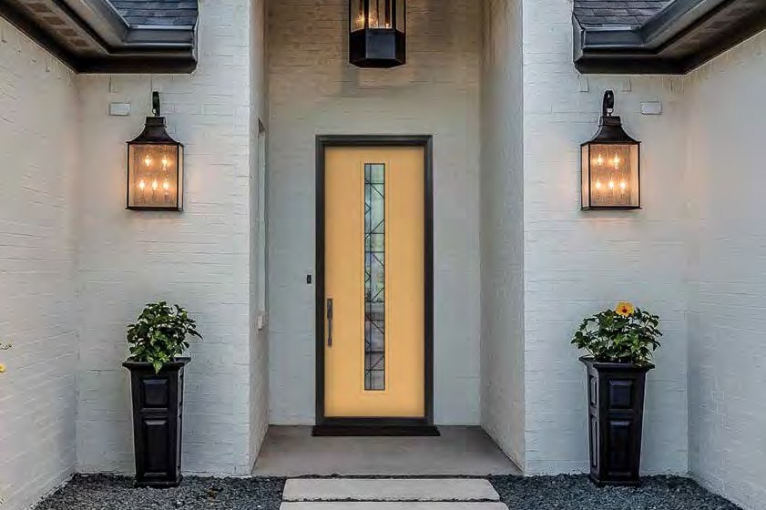 Therma-Tru full-lite glass entry — product photography courtesy of Therma-Tru