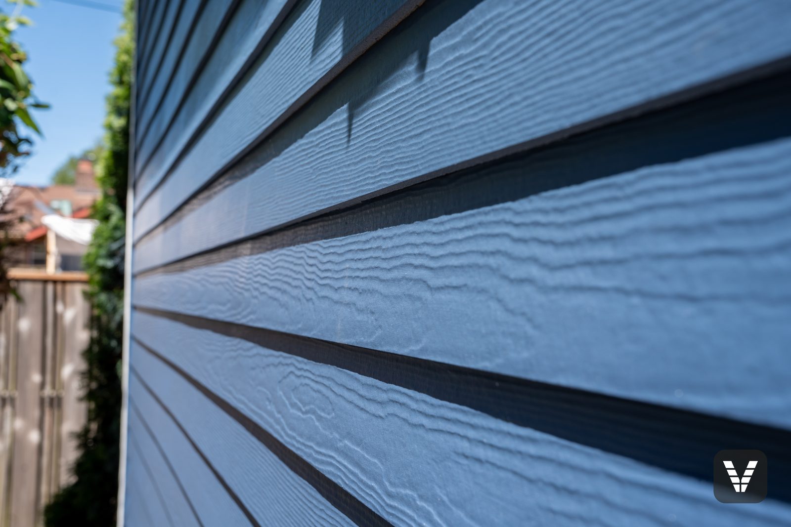 Cedarmill texture up close at the narrow 4-inch reveal — Siding & Window Vault project in Bellingham, WA