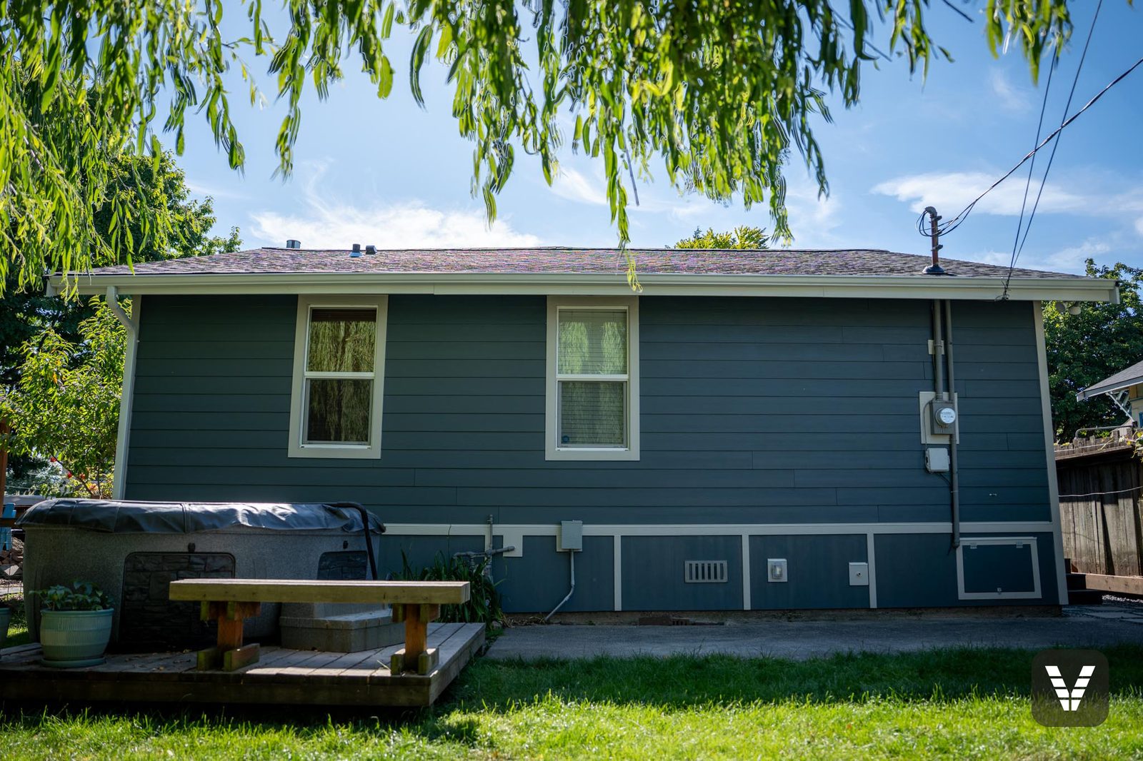 The finished view — backyard — after, SWV project in Bellingham, WA