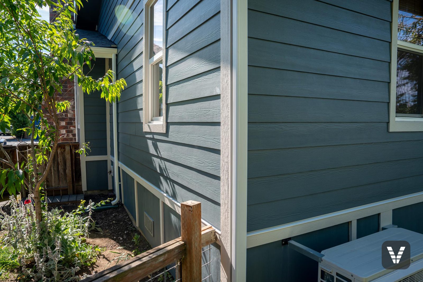 The finished view — the asbestos corner — after, SWV project in Bellingham, WA
