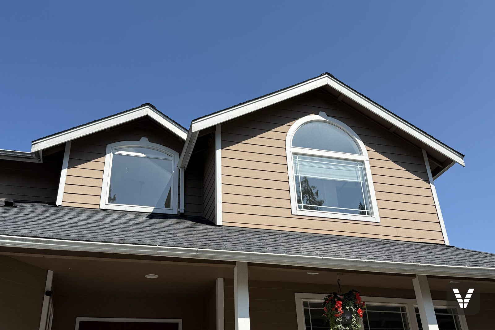 Before — front gables & porch — before, Bellingham, WA