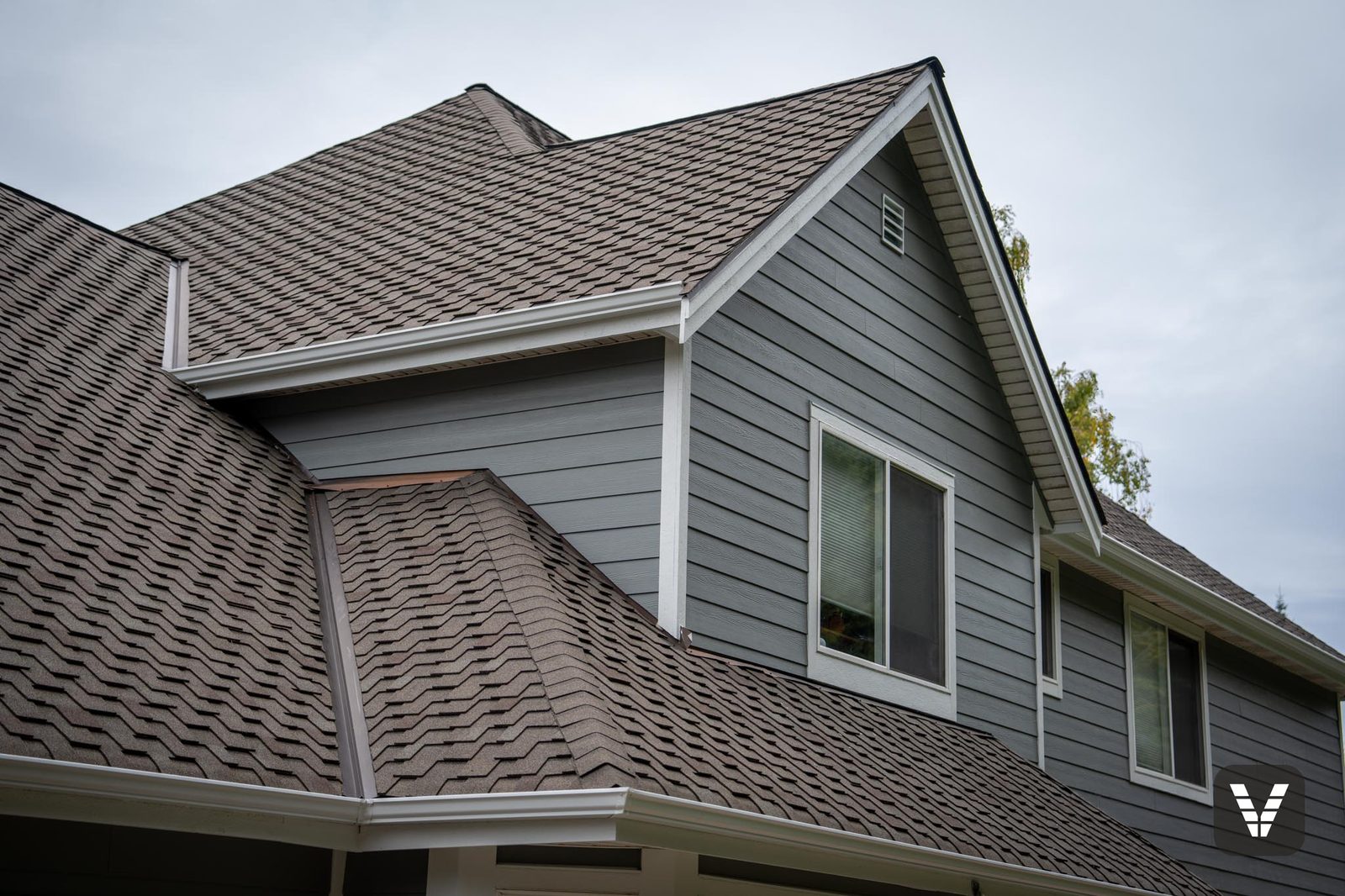 Dormer and roofline detail — clean fascia and trim lines