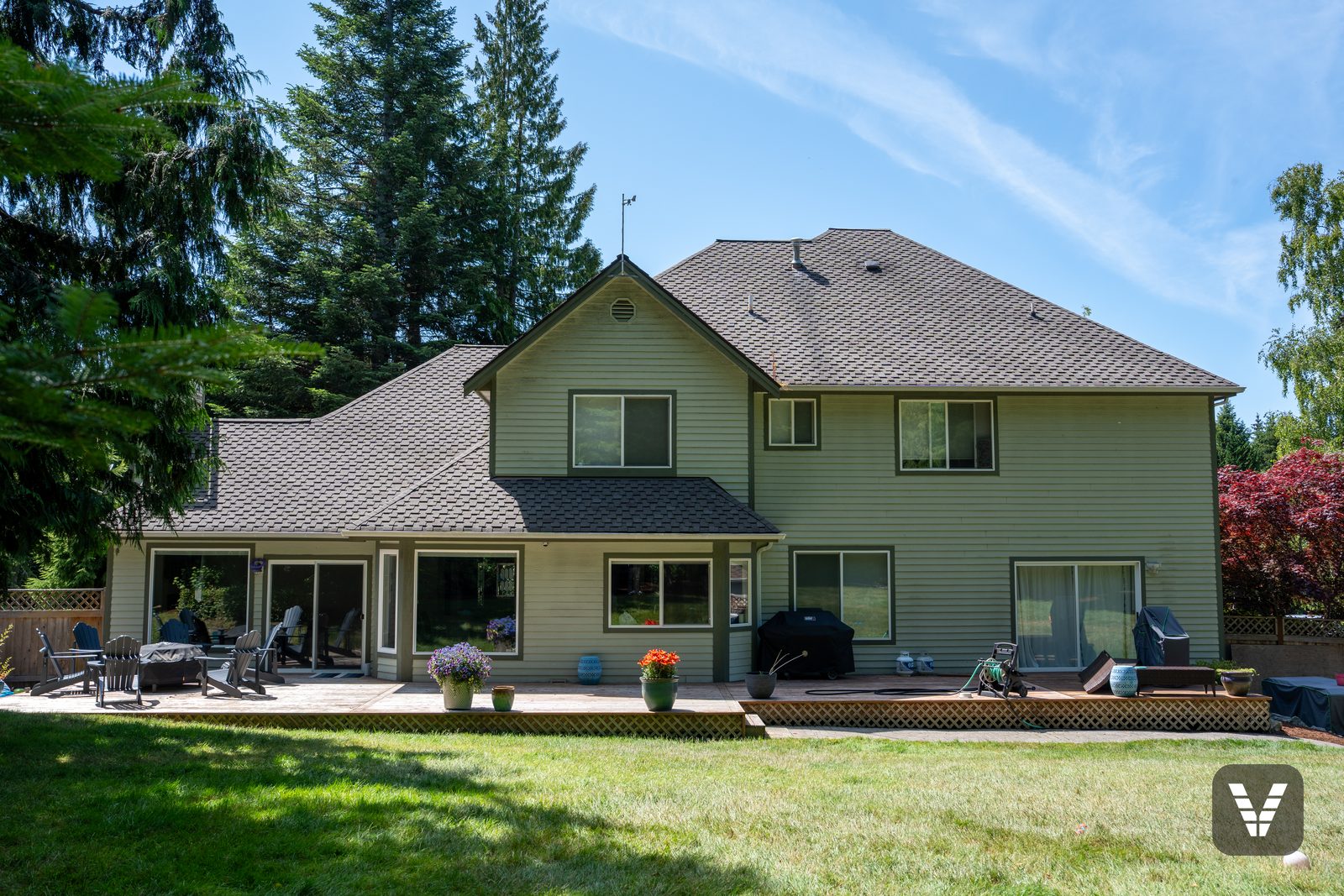 Backyard before the re-side — before, Anacortes, WA