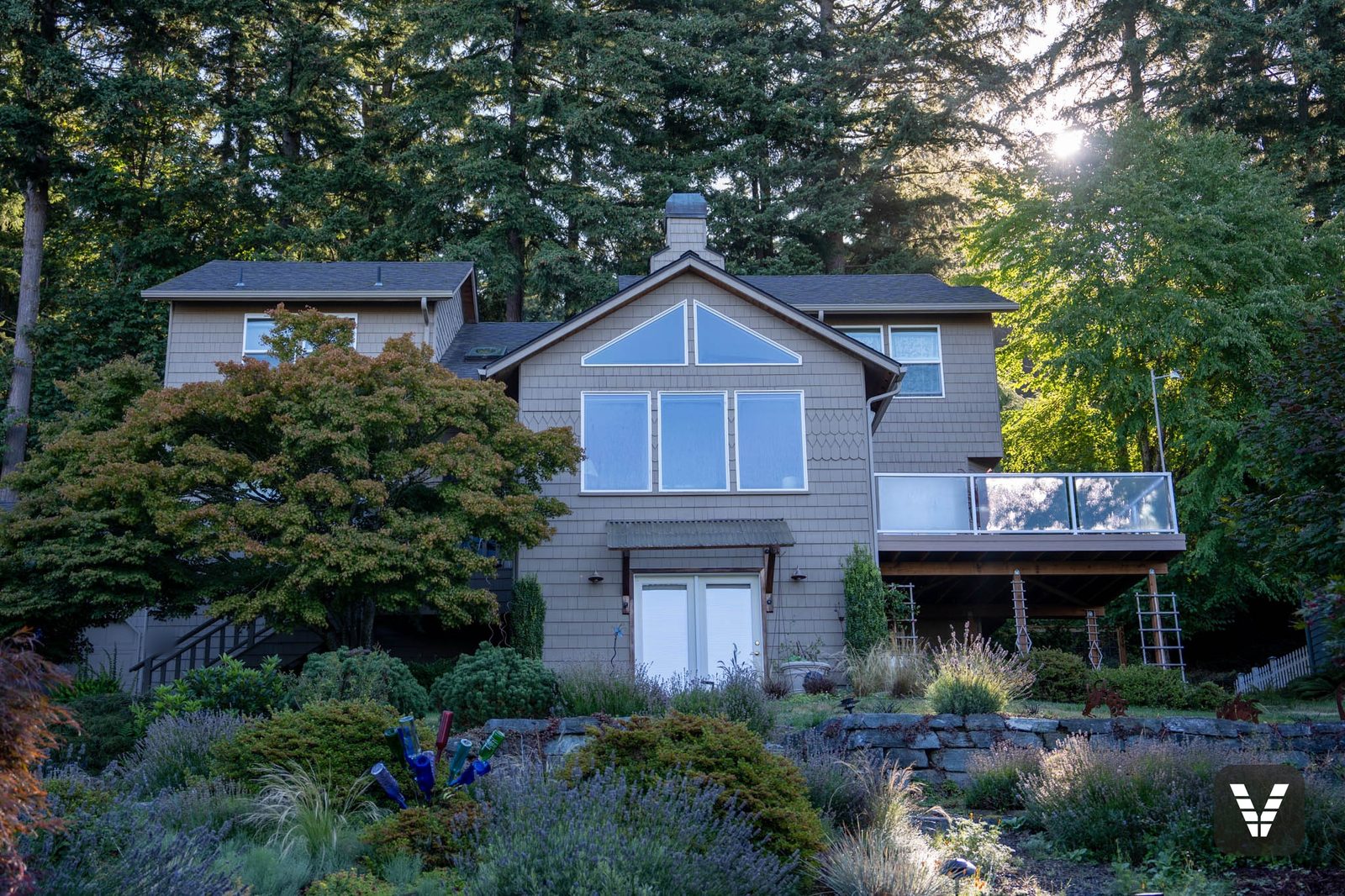 Front elevation before the re-side — weathered cedar-look shake — before, Bellingham, WA